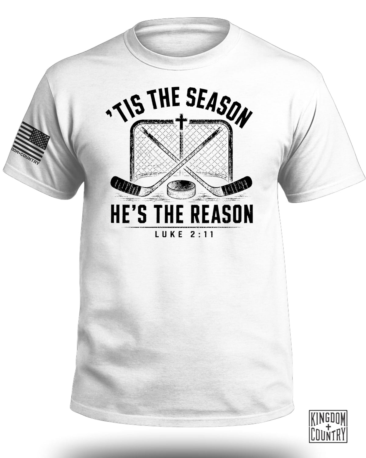 'Tis The Season He's The Reason - Hockey T-Shirt