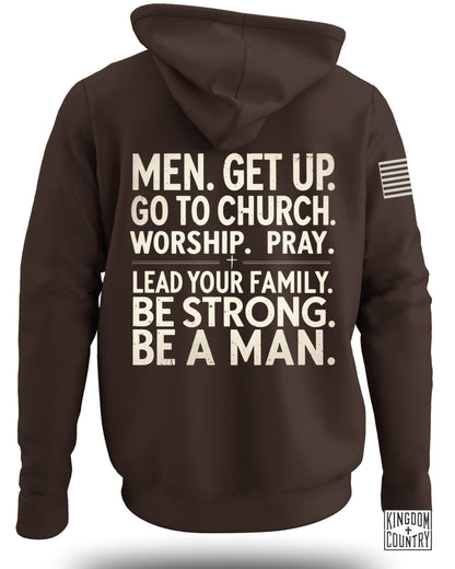 Men Get Up Hoodie