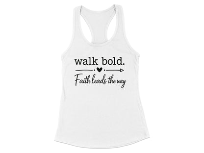 Faith Leads The Way Racerback Tank