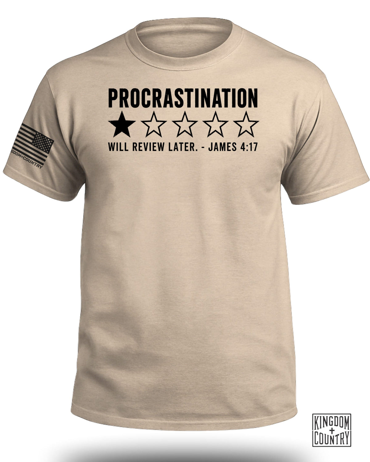 Procrastination 1 Star Rating T-Shirt