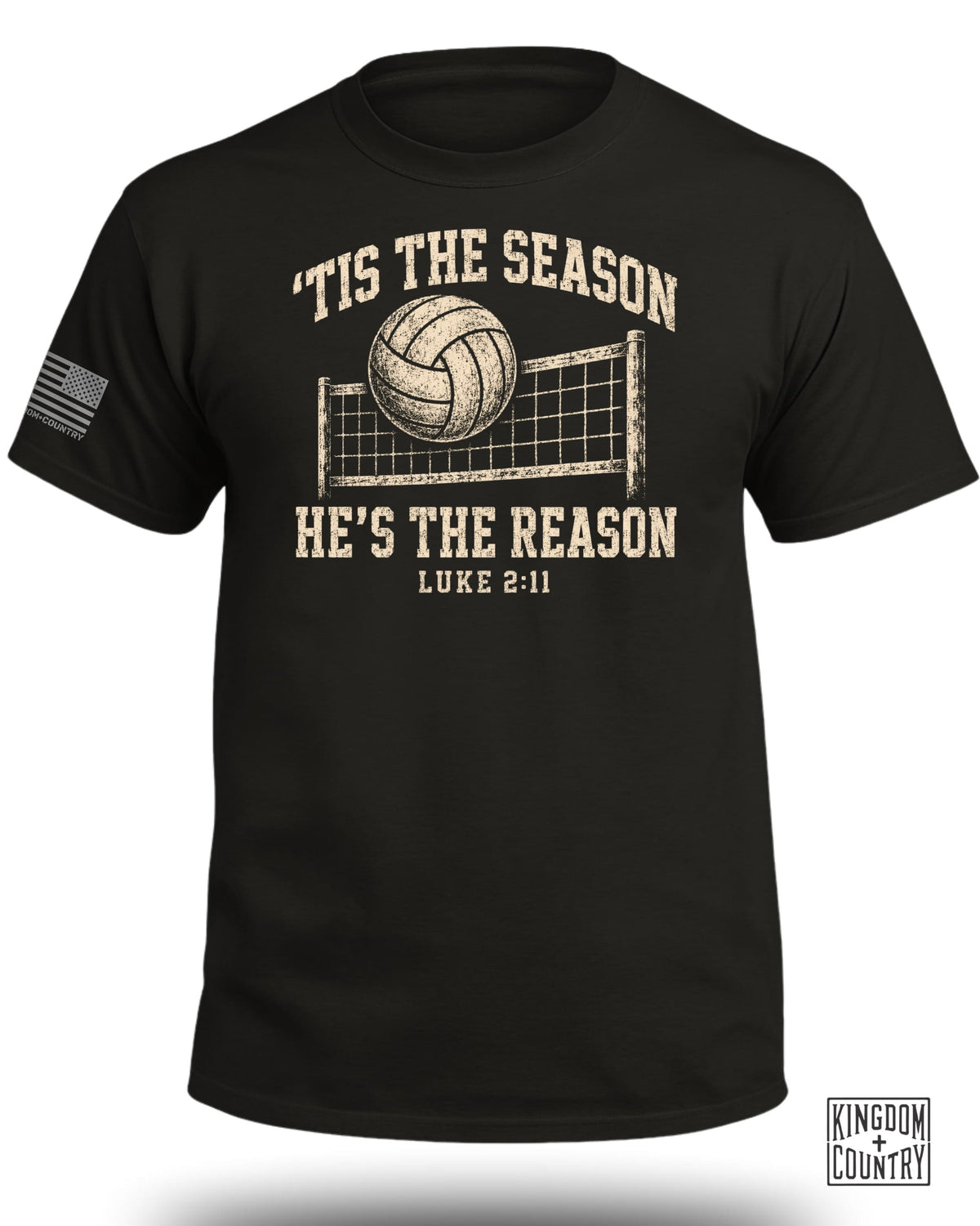 'Tis The Season He's The Reason - Volleyball T-Shirt
