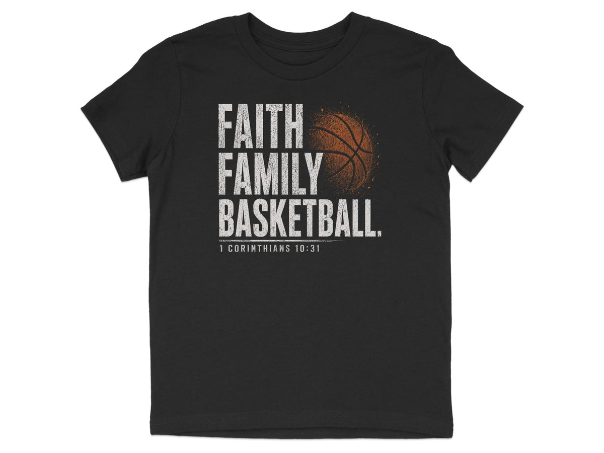 Faith Family Basketball Youth T-Shirt