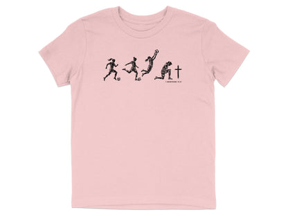 Girls Soccer Faith Journey Youth T-Shirt