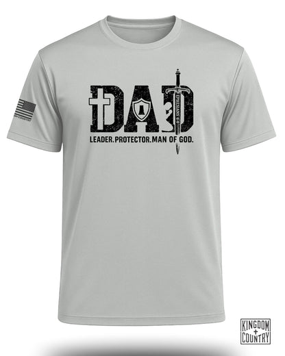 Dad: Leader, Protector, Man of God Performance Shirt