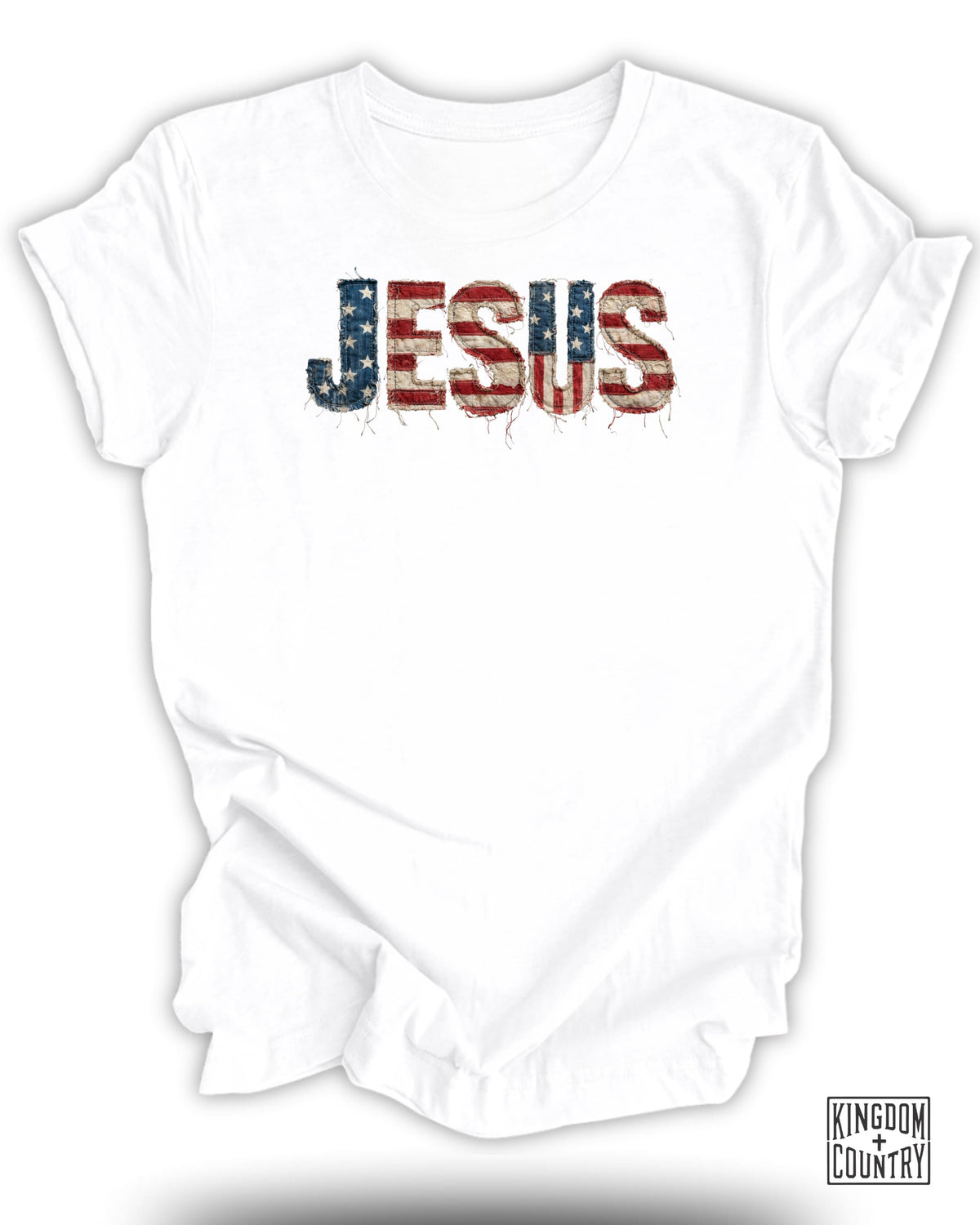 Patriotic Jesus American Flag T-Shirt