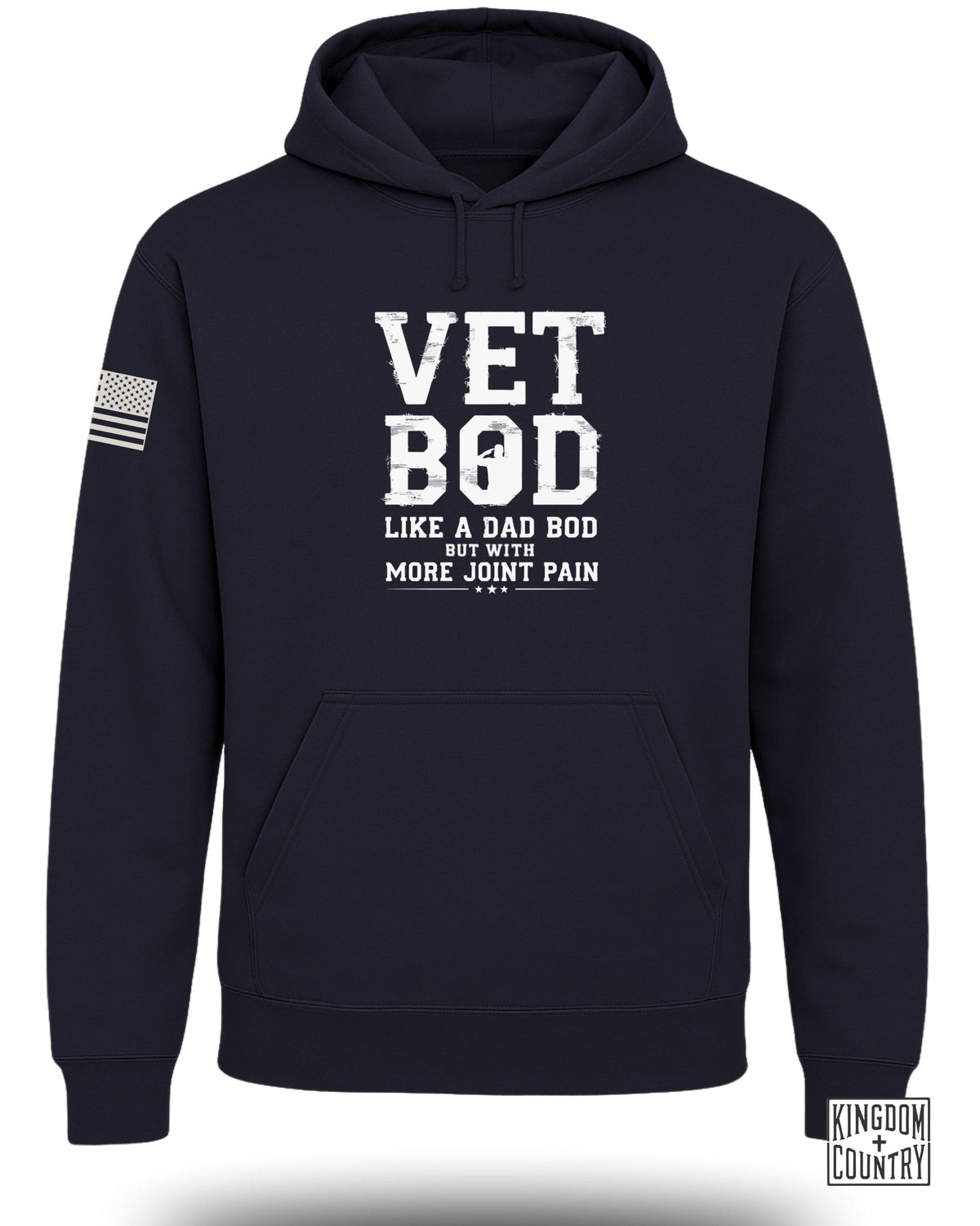 Vet Bod Like Dad Bod Hoodie (Front)