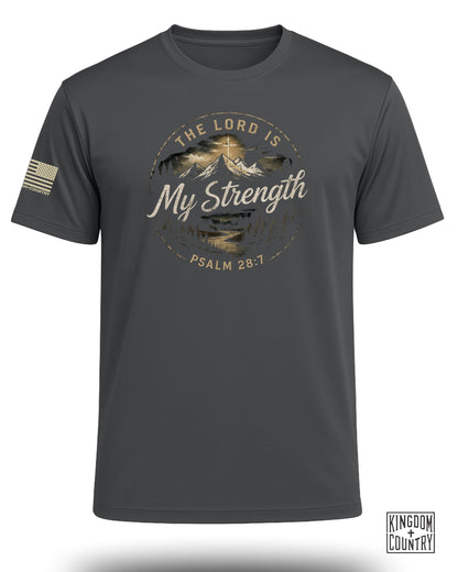 Lord Is My Strength Mountain Performance Shirt