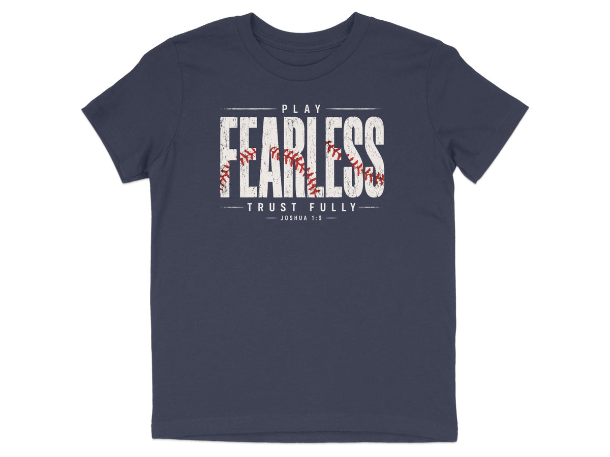Play Fearless Joshua 1:9 Baseball T-Shirt