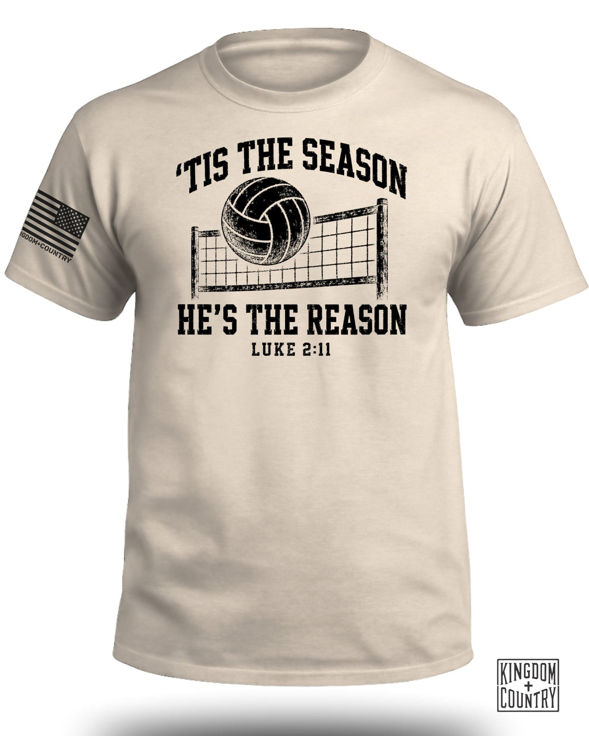 'Tis The Season He's The Reason - Volleyball T-Shirt