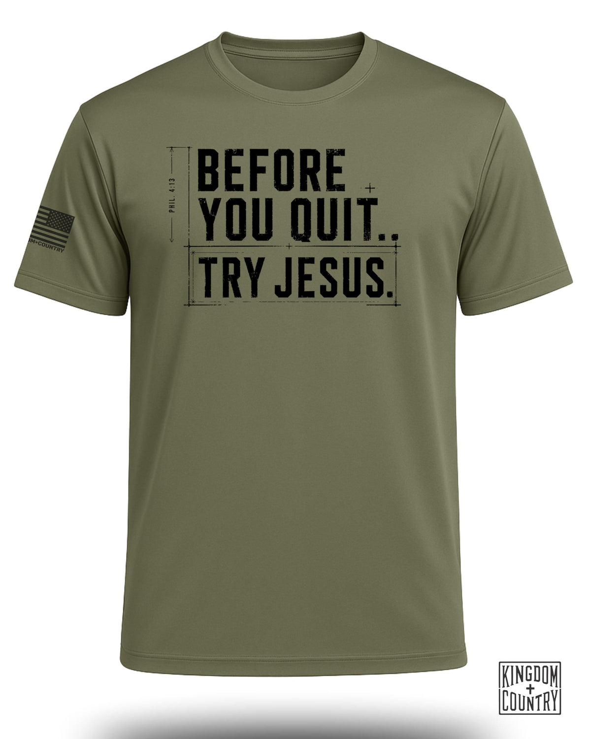 Try Jesus Blueprint Performance Shirt