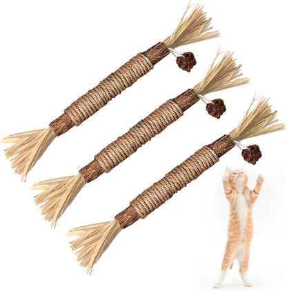 Natural Silvervine Chew Sticks – Organic Dental Treats for Cats
