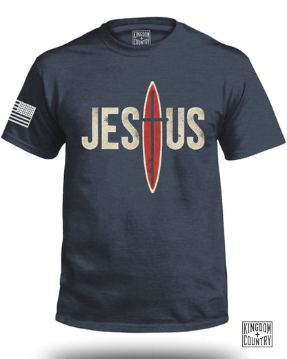 Jesus Surf Cross T-Shirt