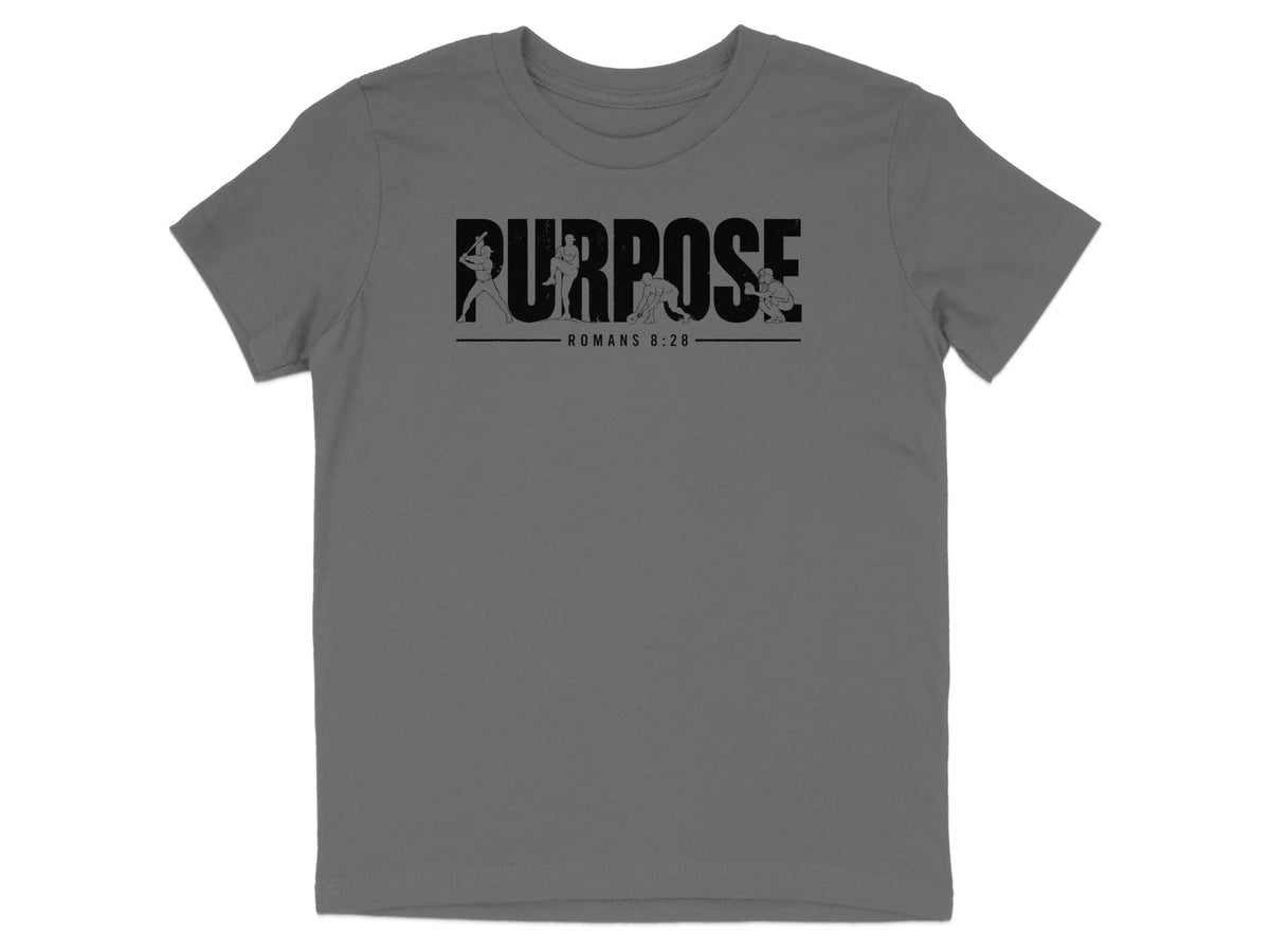 Romans 8:28 Baseball Youth T-Shirt