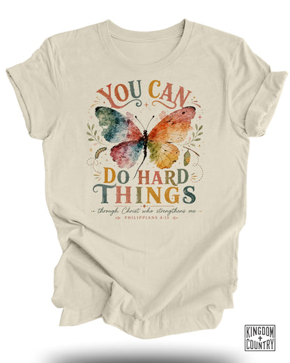 You Can Do Hard Things Philippians 4:13 T-Shirt