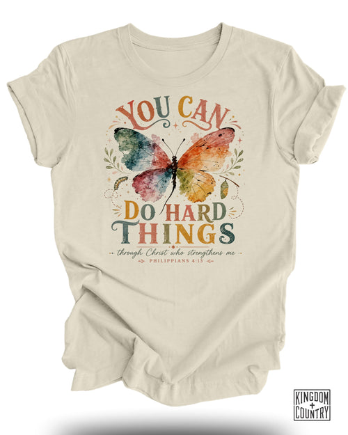 You Can Do Hard Things Philippians 4:13 T-Shirt