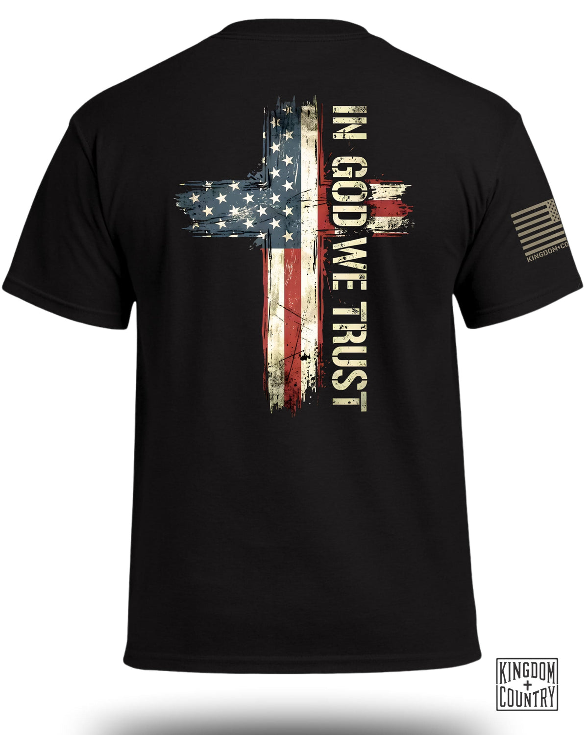 In God We Trust Distressed Flag T-Shirt