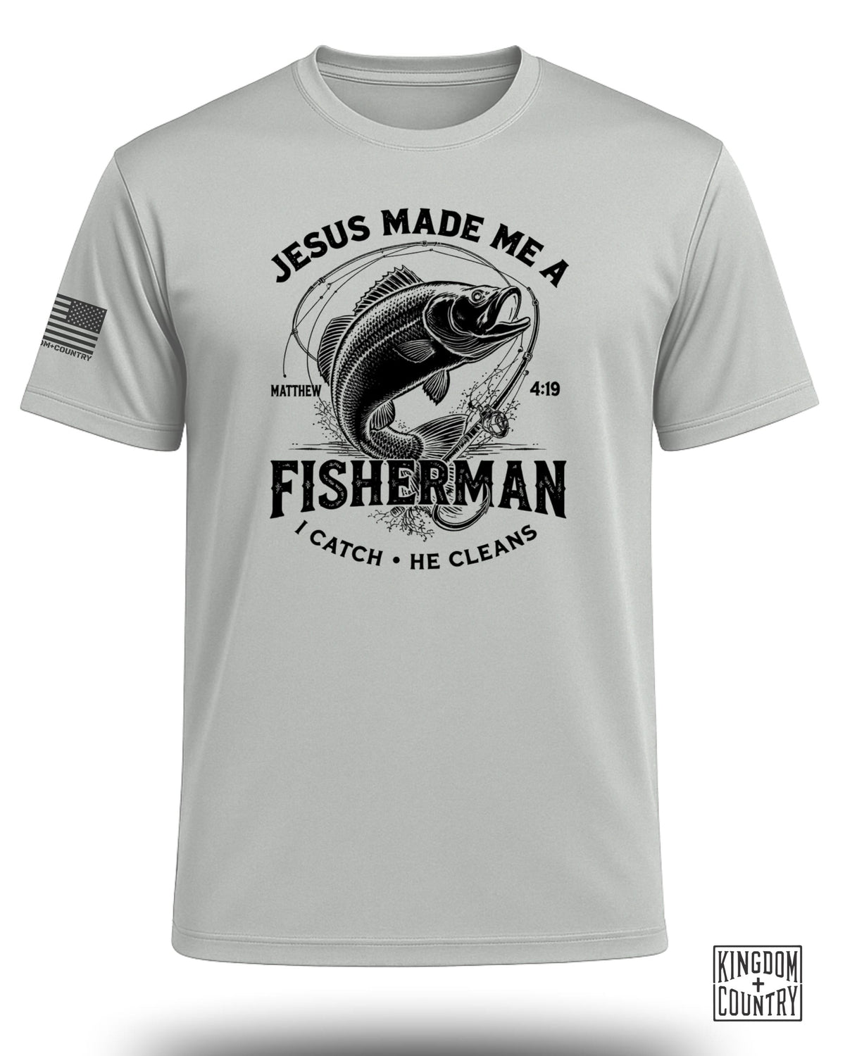 Jesus Made Me A Fisherman Performance Shirt
