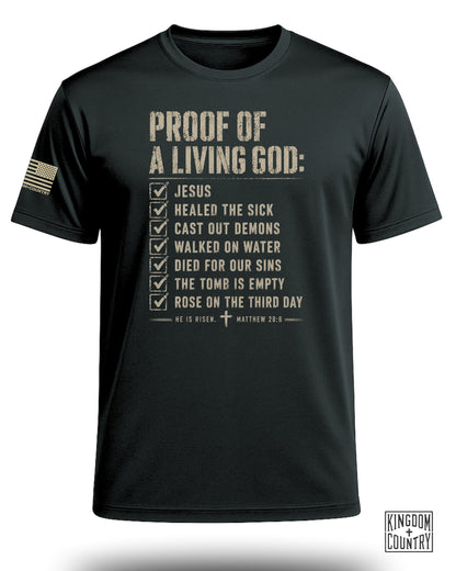Proof of a Living God Performance Shirt