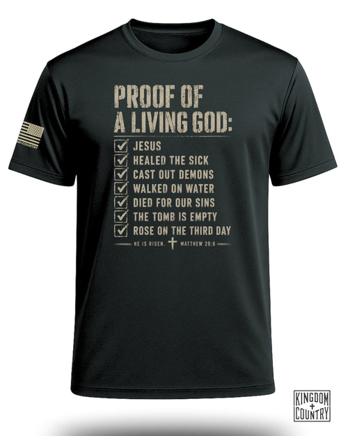 Proof of a Living God Performance Shirt