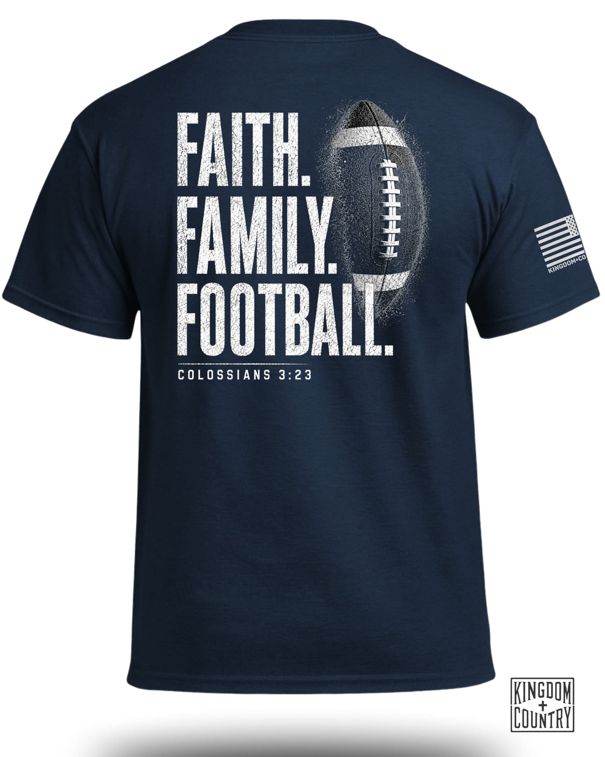Faith Family Football T-Shirt