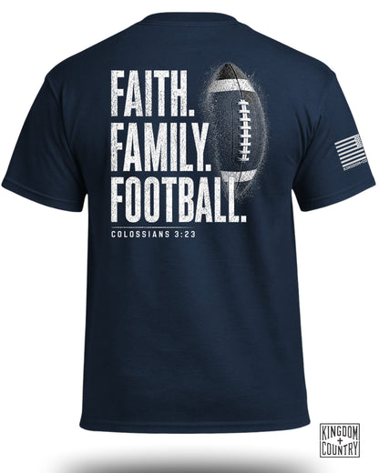 Faith Family Football T-Shirt