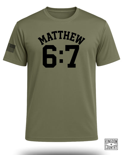 Matthew 6:7 Performance Shirt
