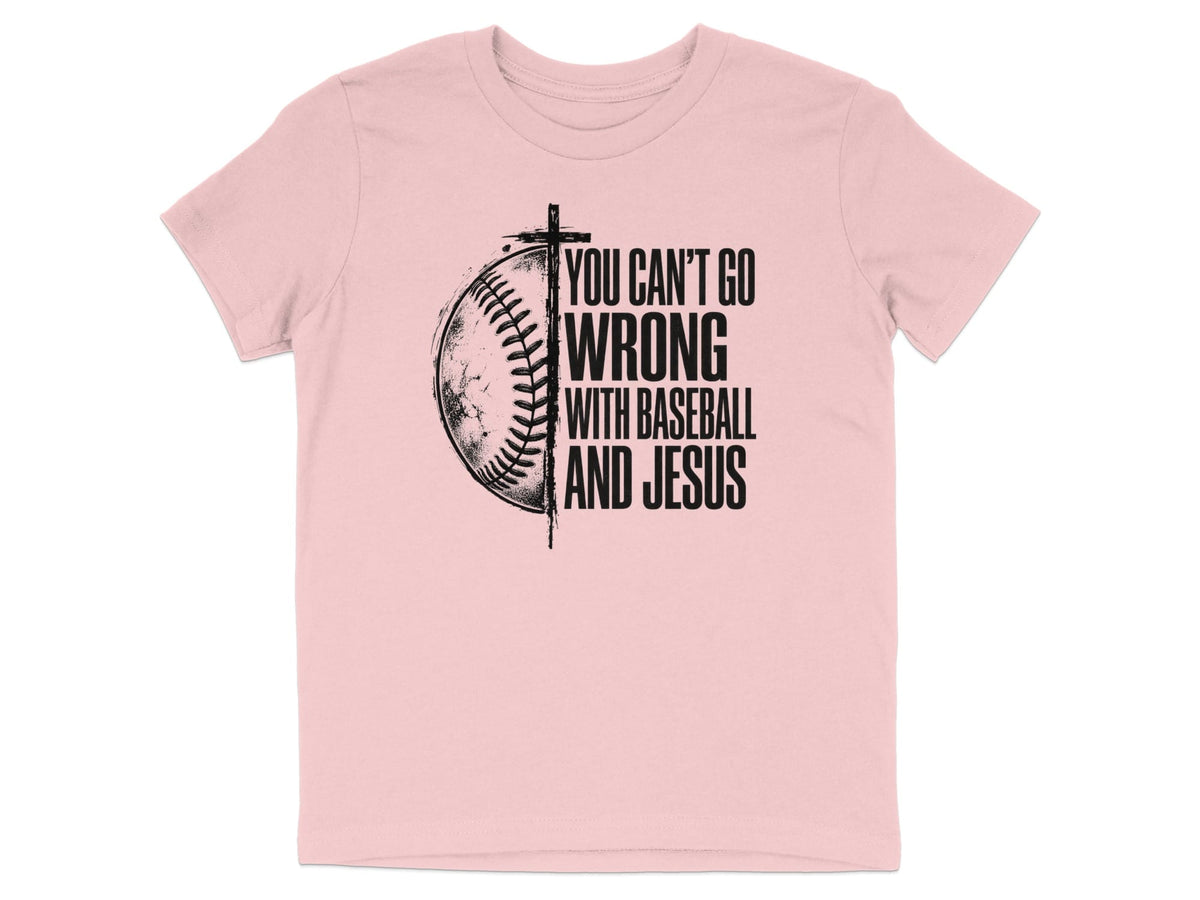 Baseball And Jesus Youth T-Shirt