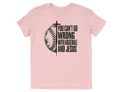 Baseball And Jesus Youth T-Shirt