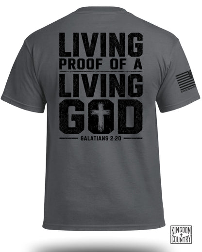 Living Proof Of A Living God Galatians 2:20 T-Shirt