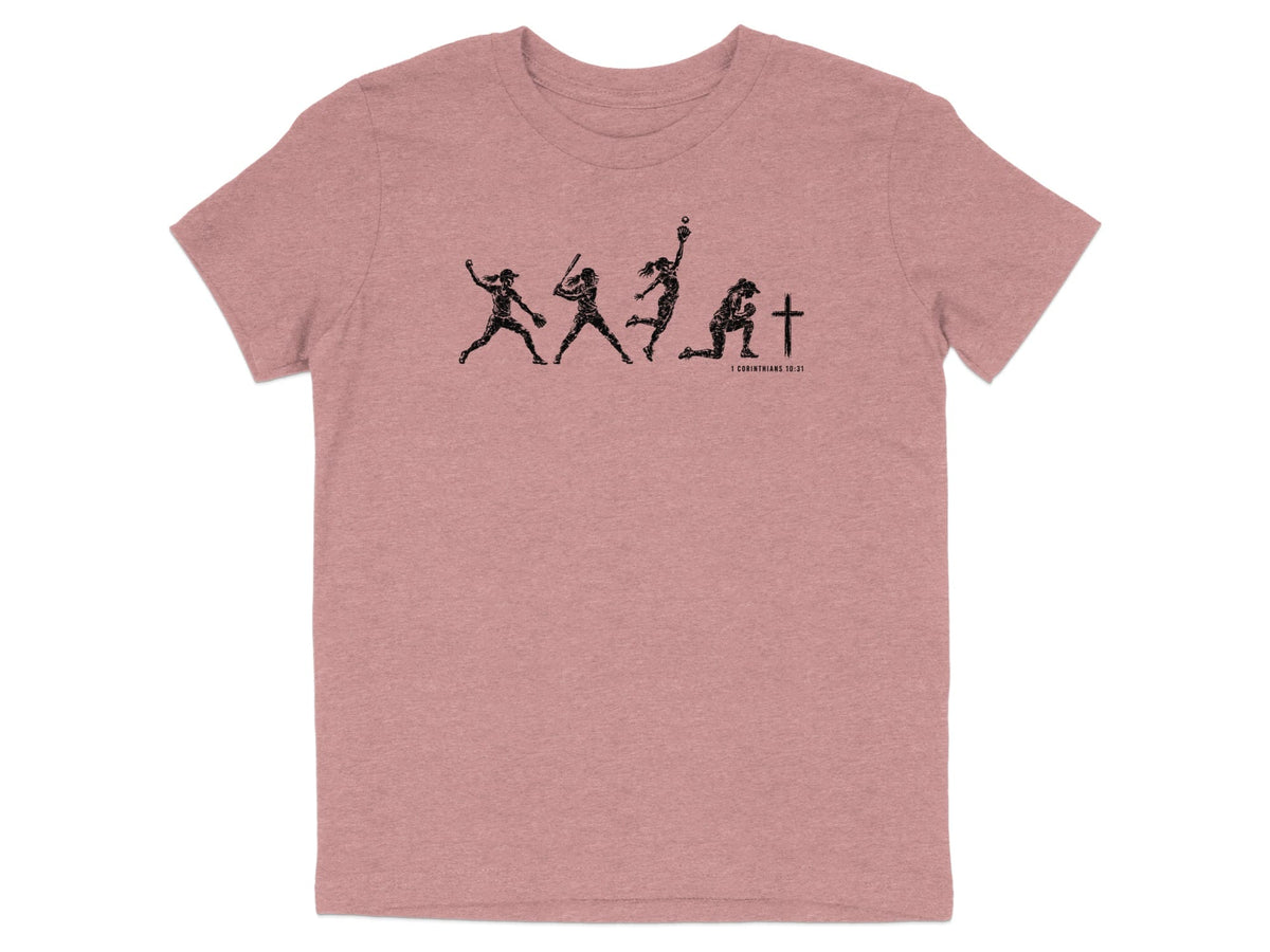 Softball Faith Journey Youth T-Shirt