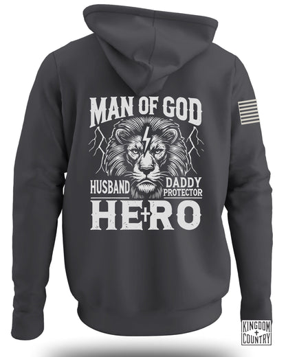 Man Of God Husband Daddy Hero Hoodie