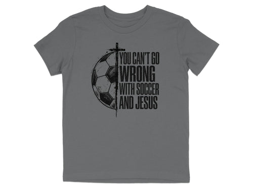 Soccer And Jesus Youth T-Shirt