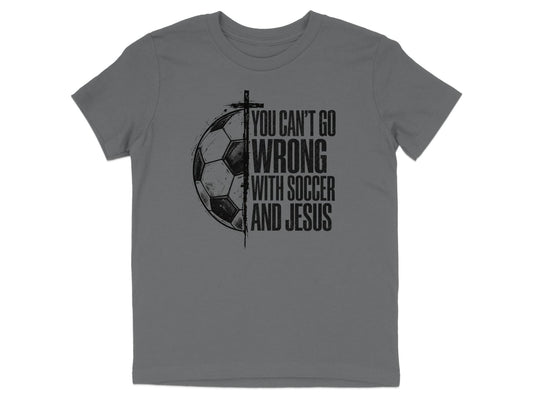 Soccer And Jesus Youth T-Shirt