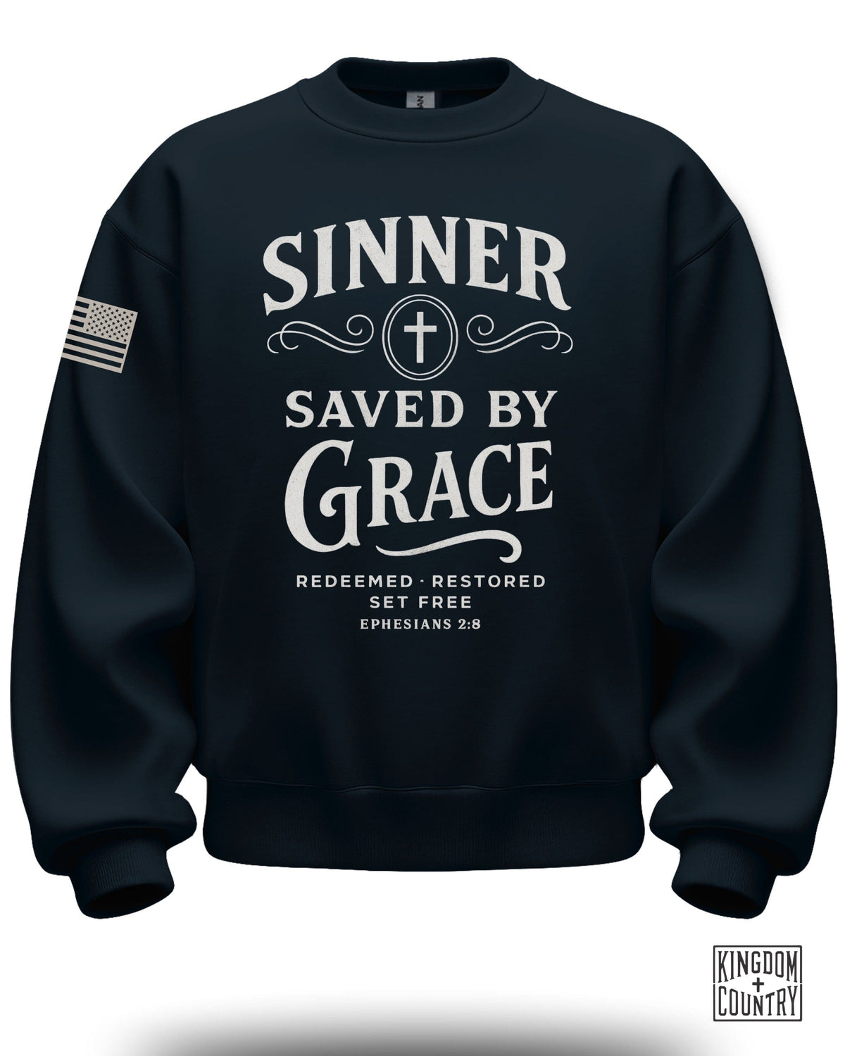 Sinner Saved By Grace Crewneck