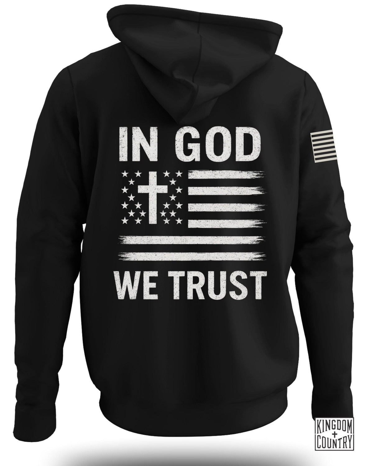 In God We Trust American Flag Hoodie
