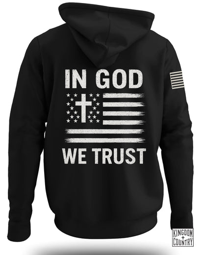 In God We Trust American Flag Hoodie