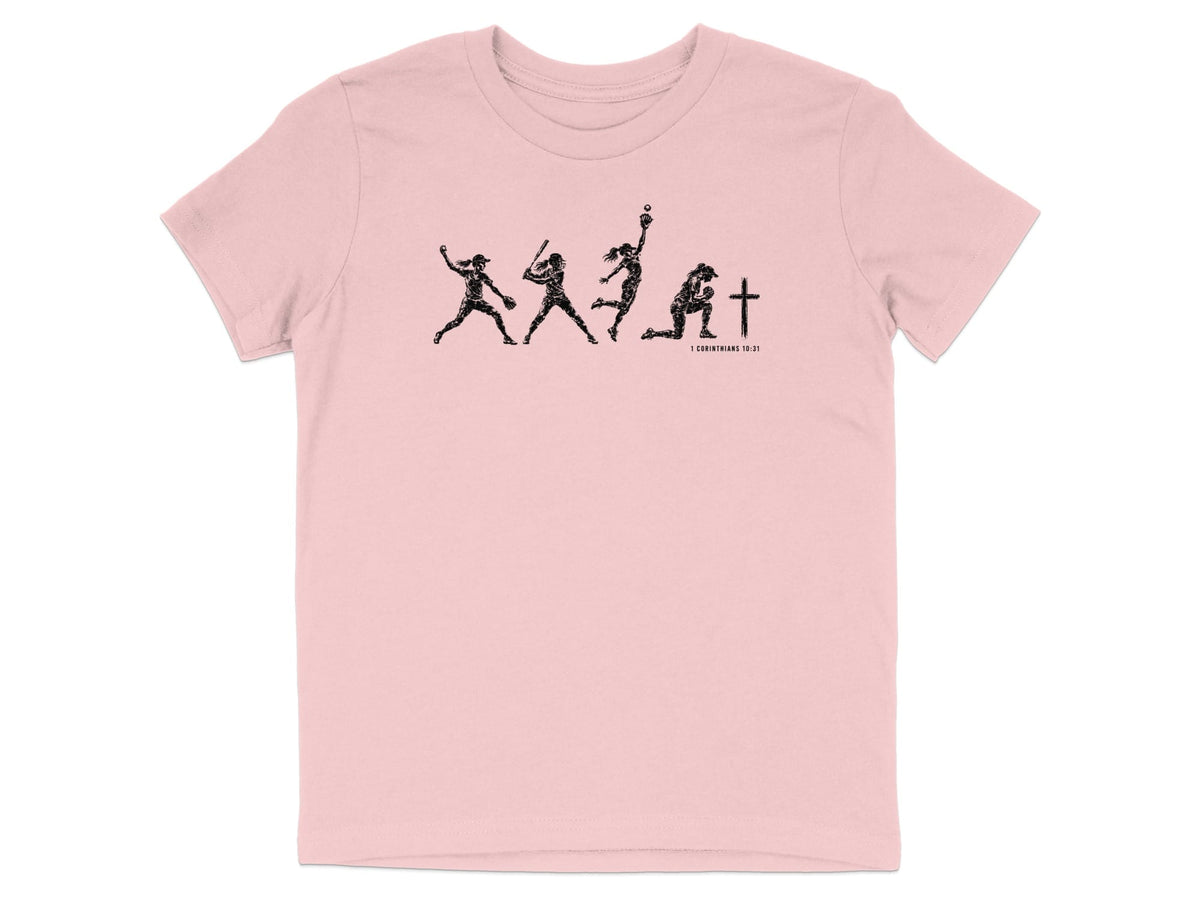 Softball Faith Journey Youth T-Shirt