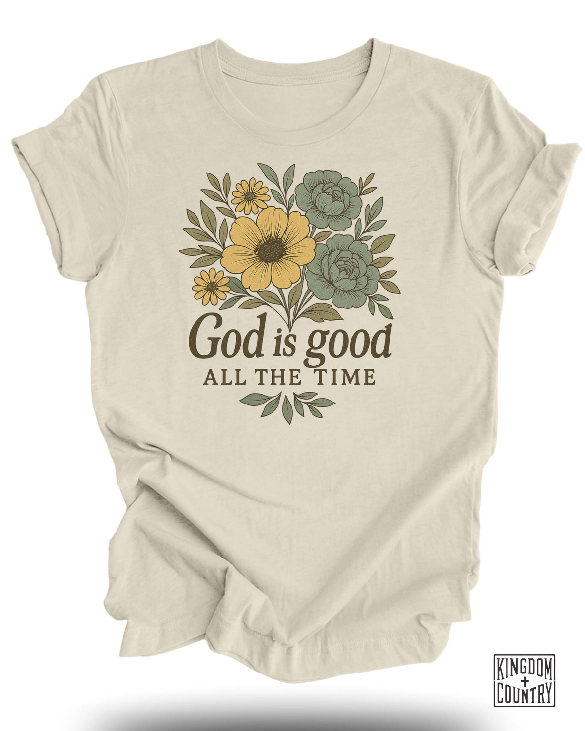 God Is Good Floral T-Shirt