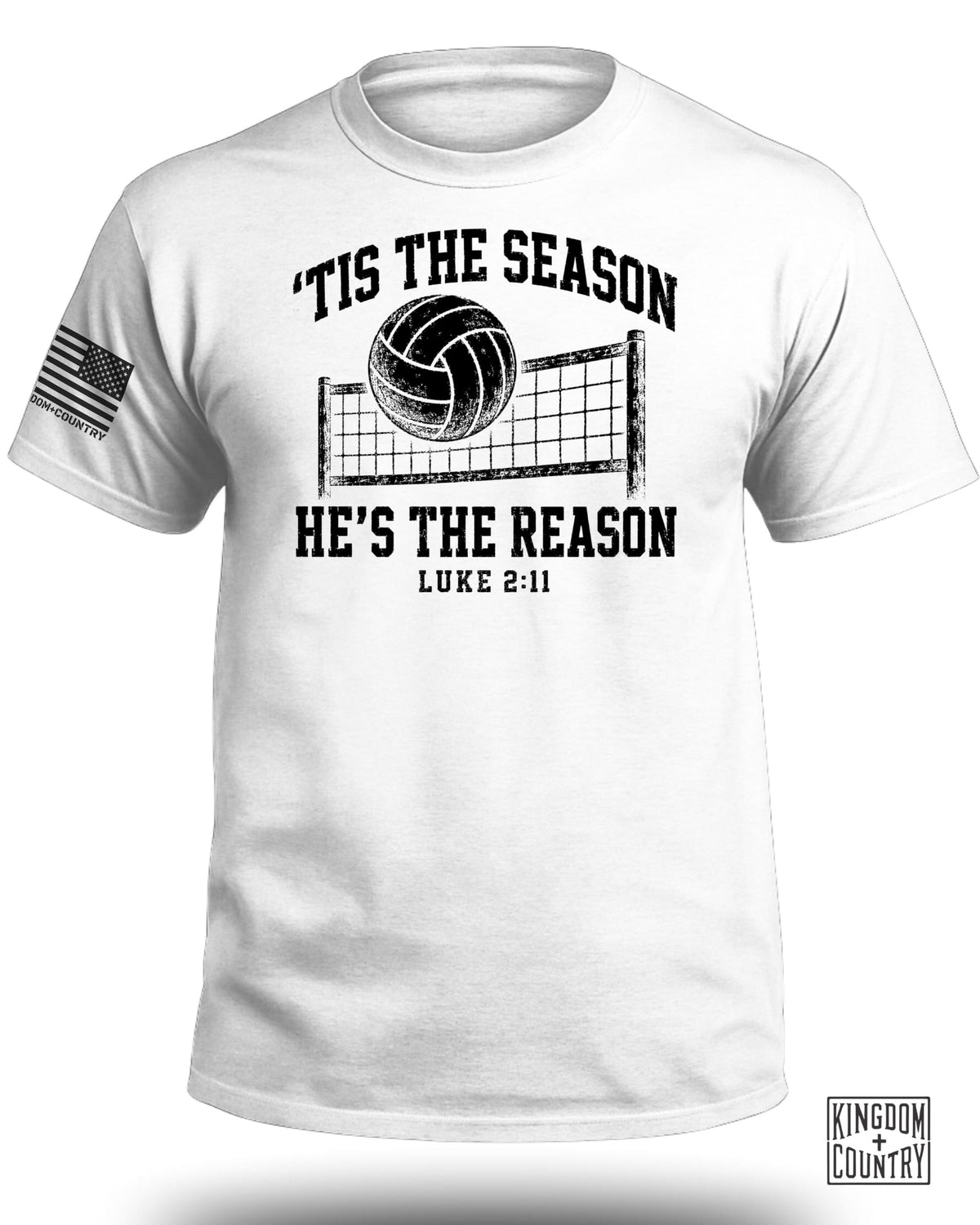 'Tis The Season He's The Reason - Volleyball T-Shirt