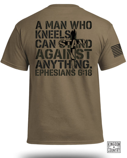 A Man Who Kneels Can Stand Against Anything T-Shirt