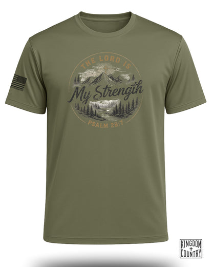 Lord Is My Strength Mountain Performance Shirt