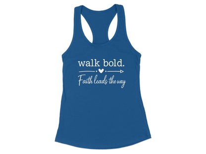 Faith Leads The Way Racerback Tank