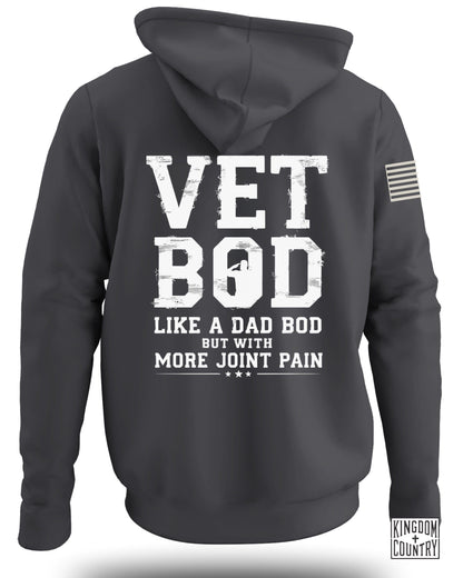 Vet Bod Like Dad Bod Hoodie (Back)
