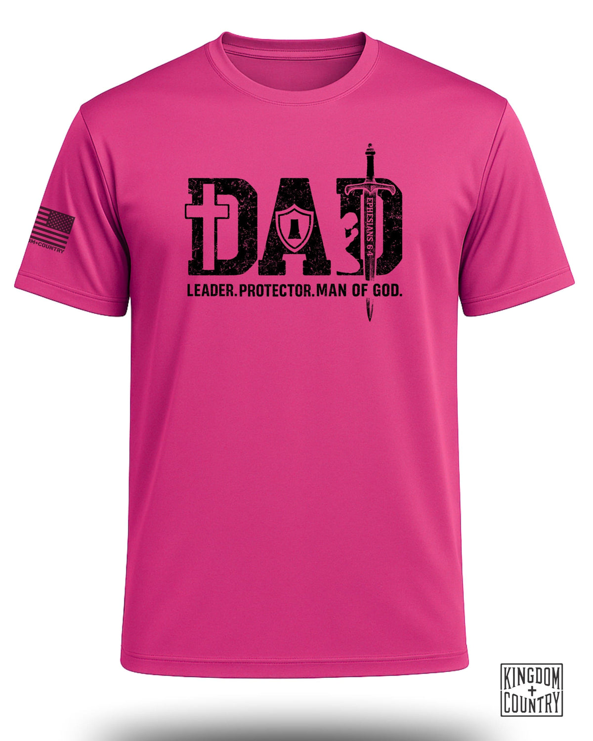 Dad: Leader, Protector, Man of God Performance Shirt
