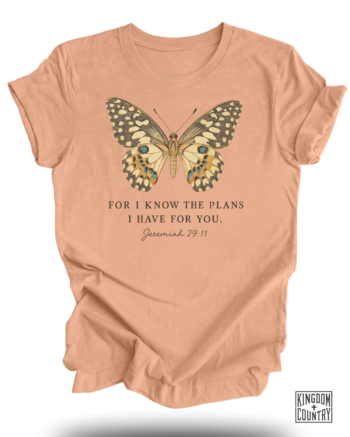 For I Know The Plans I Have For You Butterfly T-Shirt