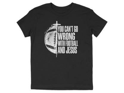 Football And Jesus Youth T-Shirt