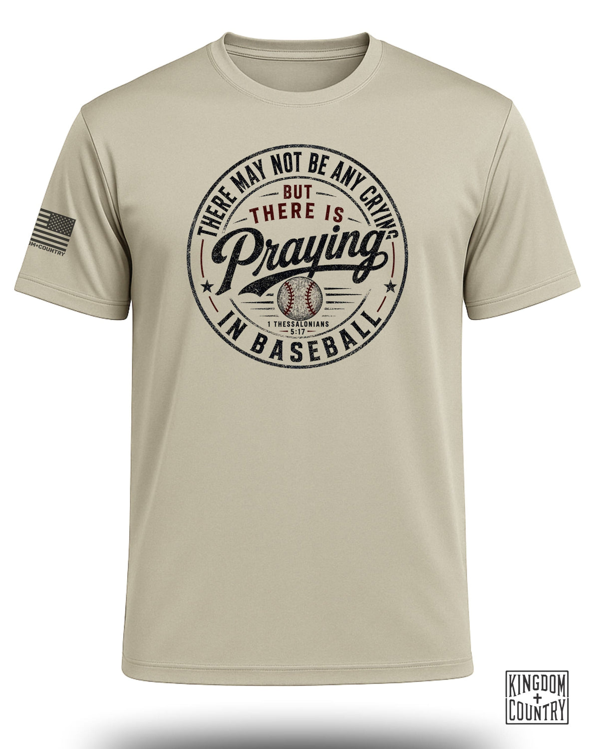Praying in Baseball Performance Shirt