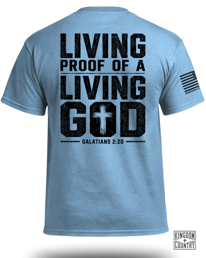 Living Proof Of A Living God Galatians 2:20 T-Shirt