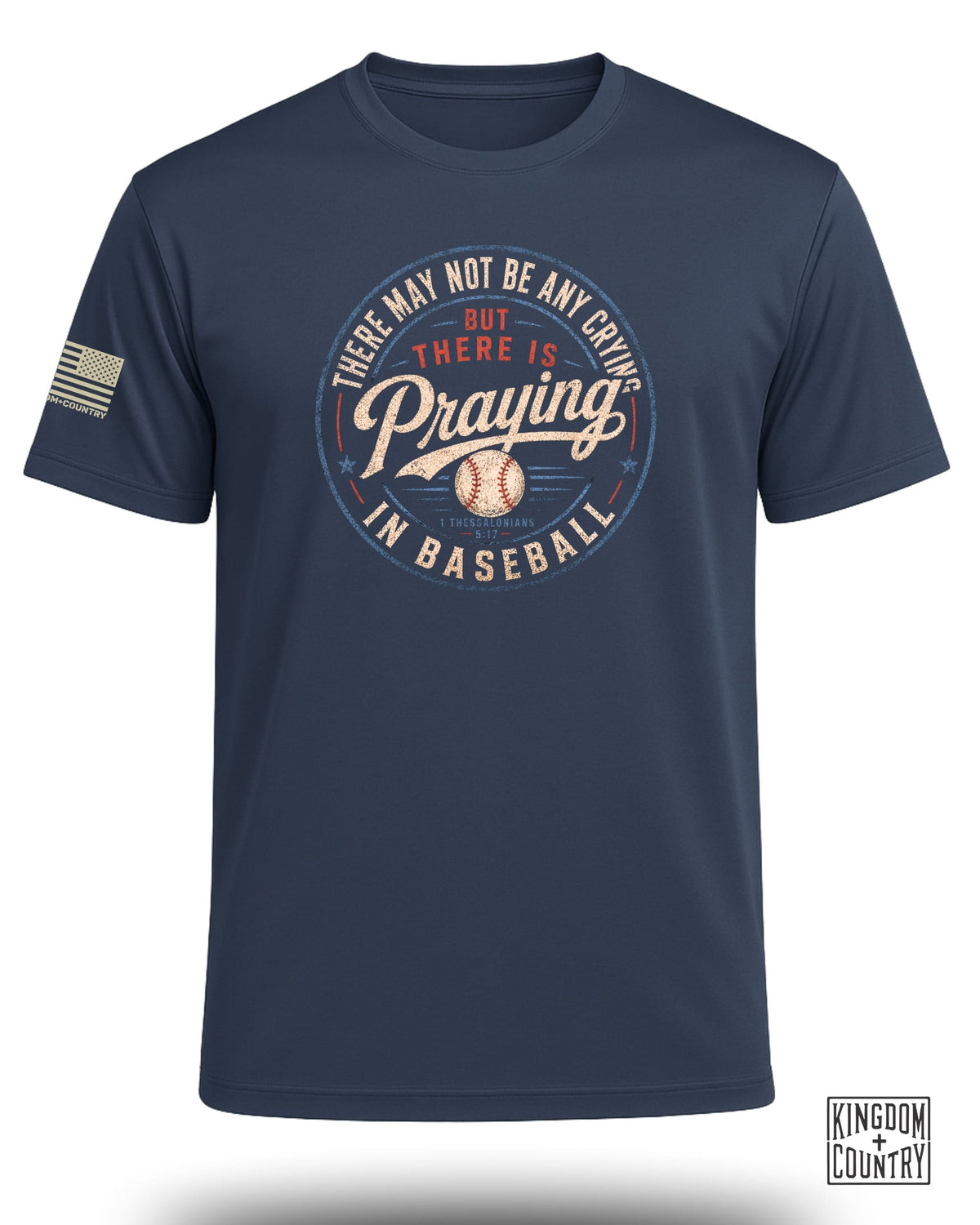 Praying in Baseball Performance Shirt