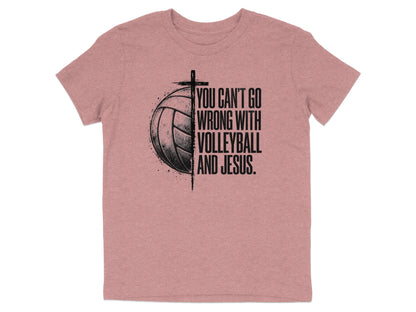 Volleyball And Jesus Youth T-Shirt